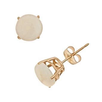 Celebration Gems 14k Gold Opal Stud Earrings