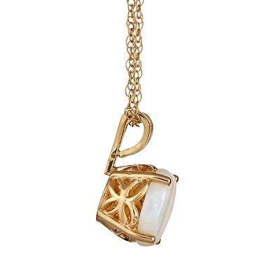 Celebration Gems 14k Gold Opal Pendant