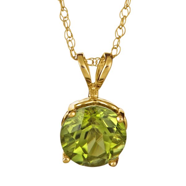 Celebration Gems 14k Gold Peridot Pendant