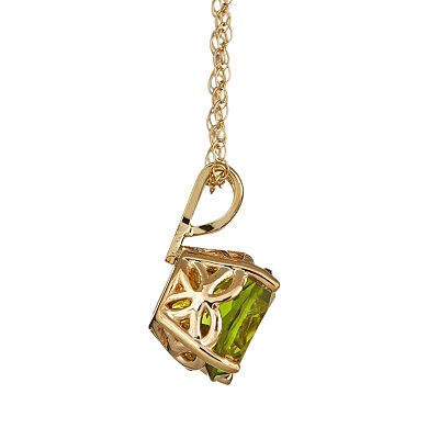 Celebration Gems 14k Gold Peridot Pendant