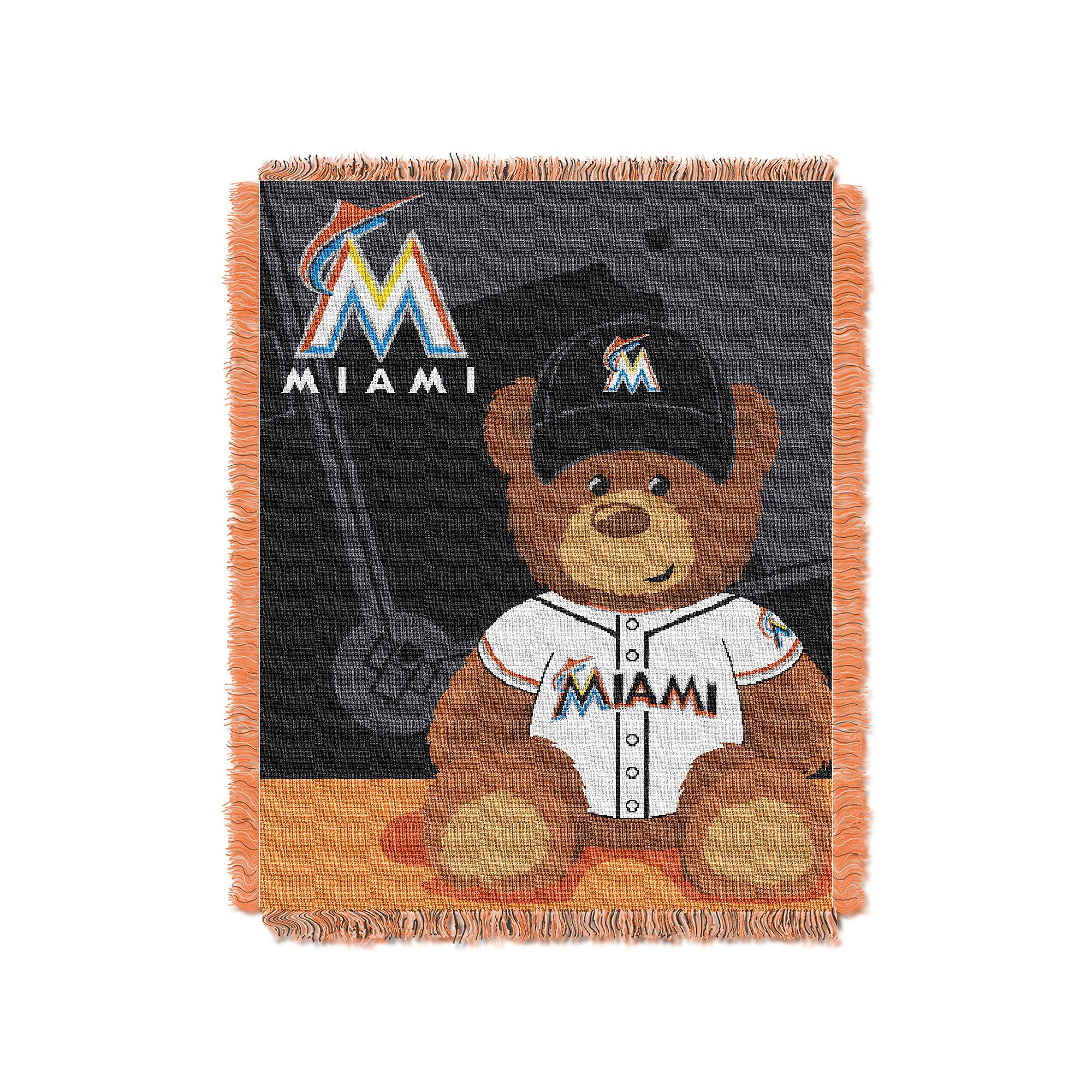 Miami Marlins Baby Jacquard Throw, Team