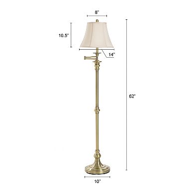 Antique Swing Arm Floor Lamp