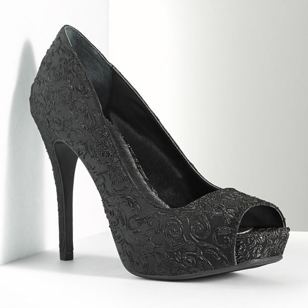 Simply Vera Vera Wang Peep-Toe Dress Heels - Women