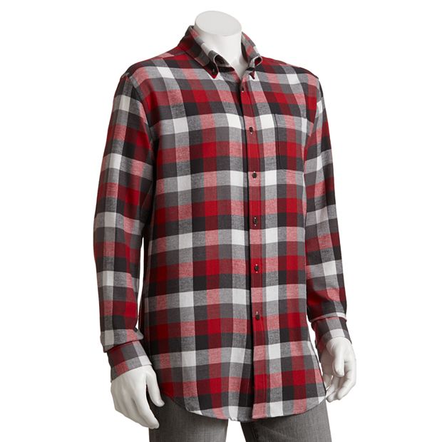 kohls mens red dress shirt