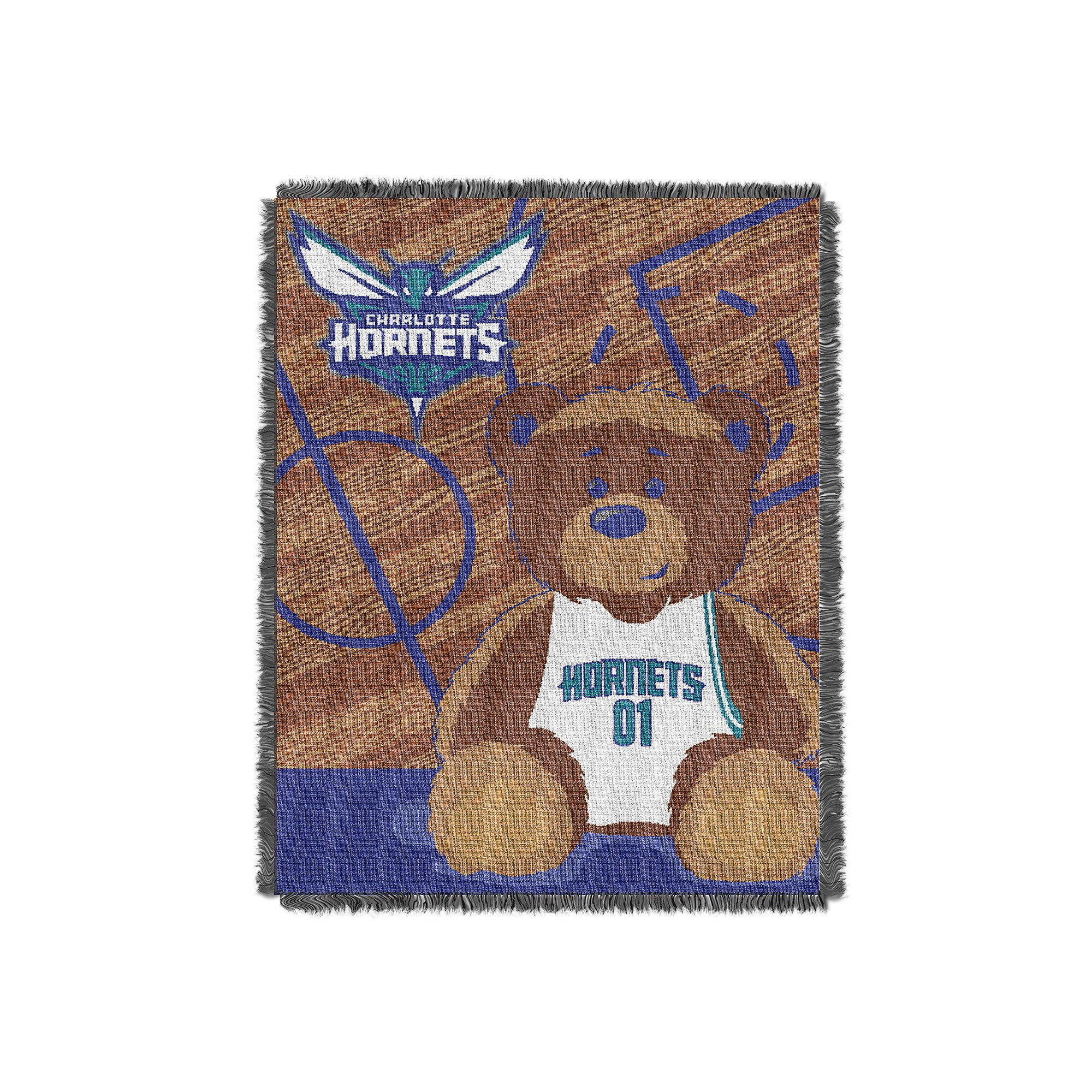 Charlotte Hornets Baby Jacquard Throw, Bob Team