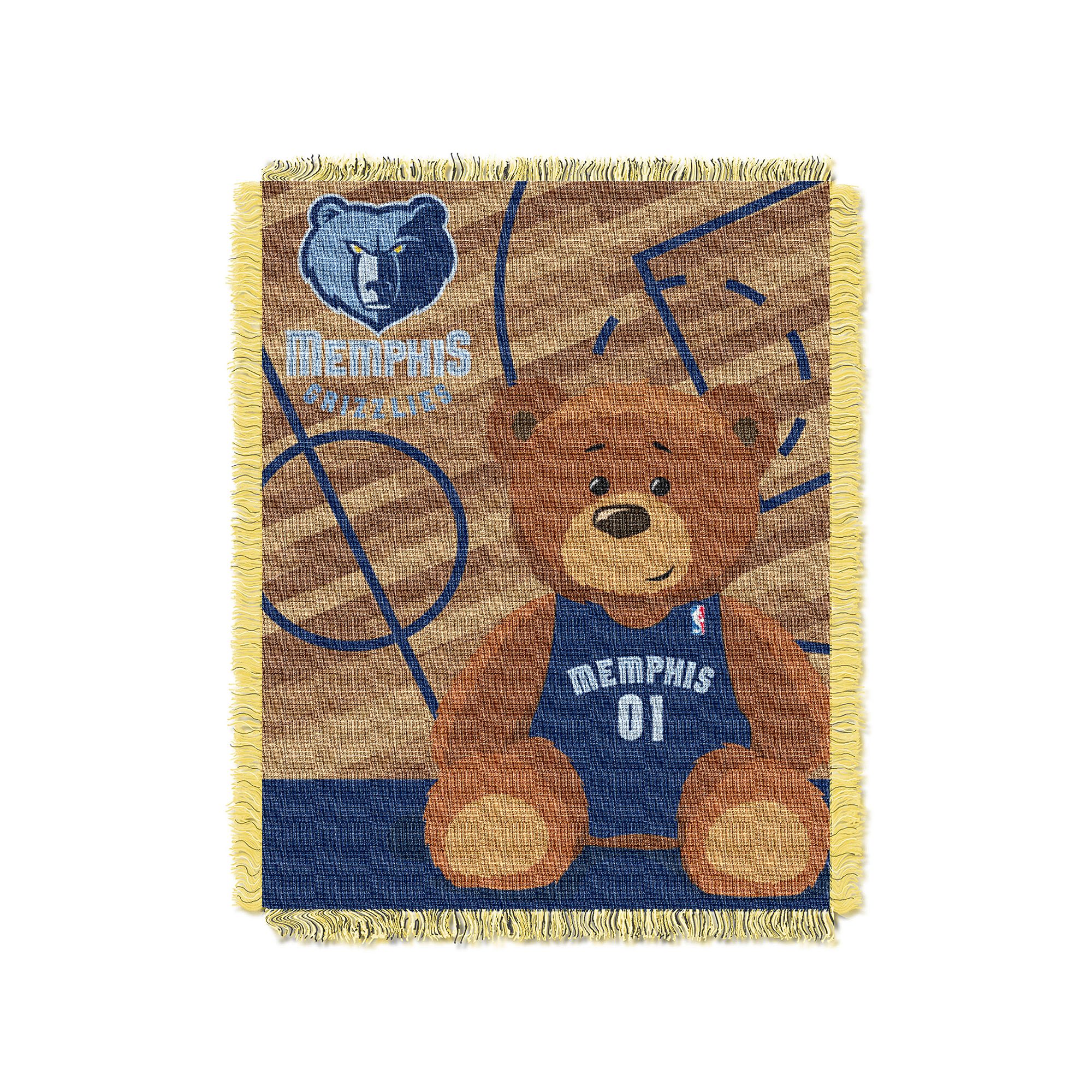 Memphis Grizzlies Baby Jacquard Throw, Grz Team