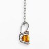 Sterling Silver Citrine Pendant