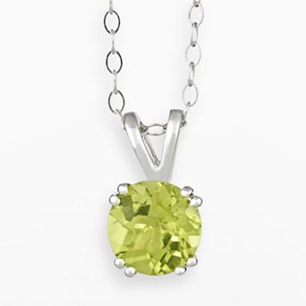 Celebration Gems Sterling Silver Peridot Pendant