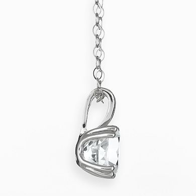 Celebration Gems Sterling Silver White Topaz Pendant