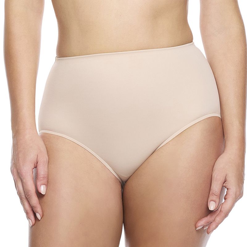 Naomi & Nicole® Shapewear Women's Comfortable Firm Control Waistline Brief 7754, Size: XL, Warm Beige