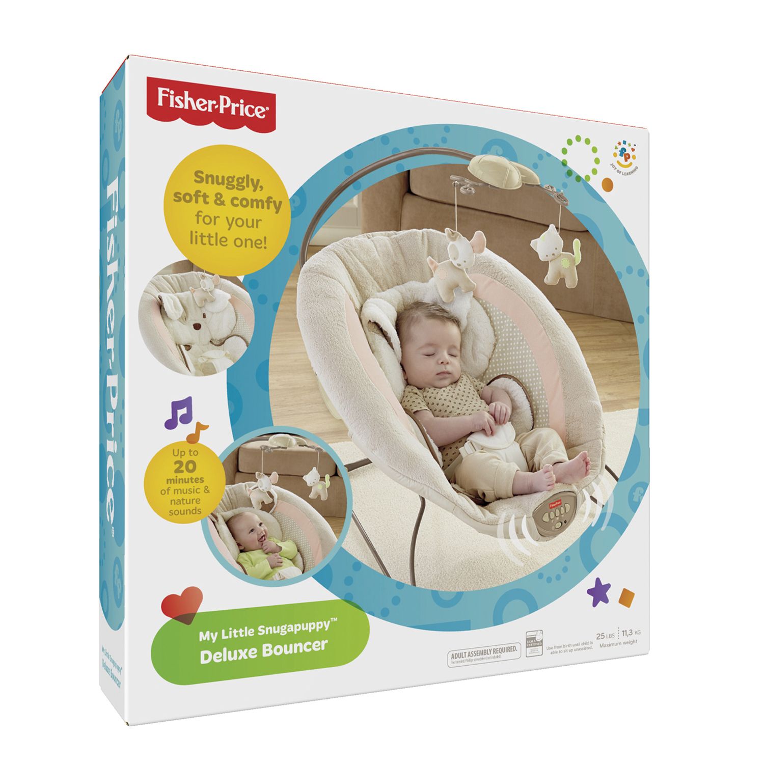 fisher price snug a puppy bouncer