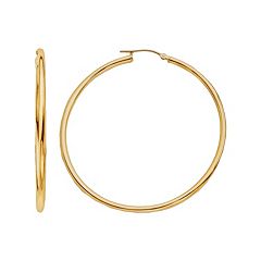 Everlasting Gold 14k Gold Hoop Earrings by