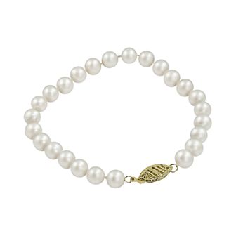 PearLustre by Imperial 10k Gold Freshwater Cultured Pearl Bracelet - 7.5-in.