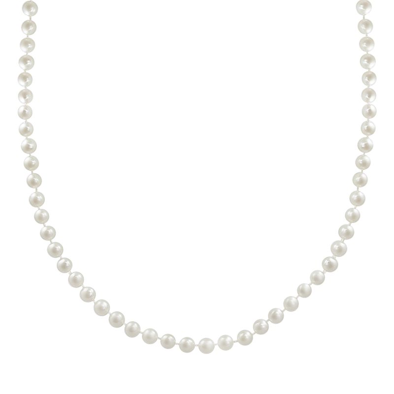10k Gold Freshwater Cultured Pearl Necklace - 30, Womens, White