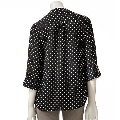 LC Lauren Conrad Polka-Dot Blouse - Women's