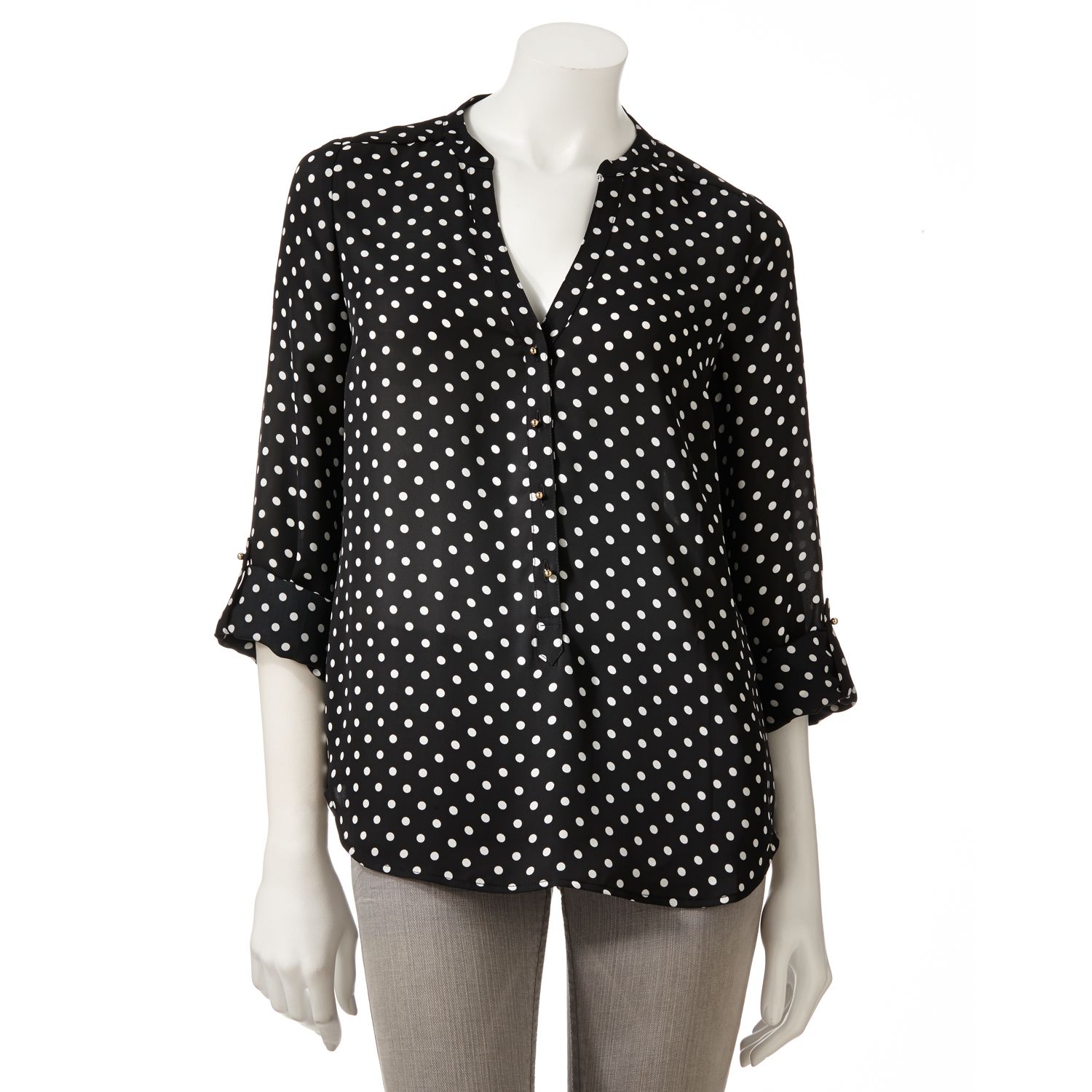 kohls polka dot shirt