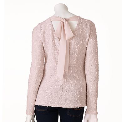 Women's Jennifer Lopez Sequin Boucle Sweater