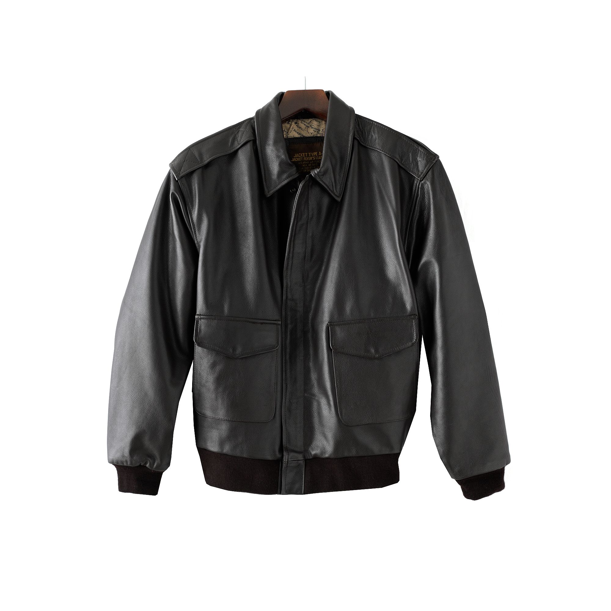 Mens Excelled A-2 Leather Bomber Jacket, Size: Medium, Brown