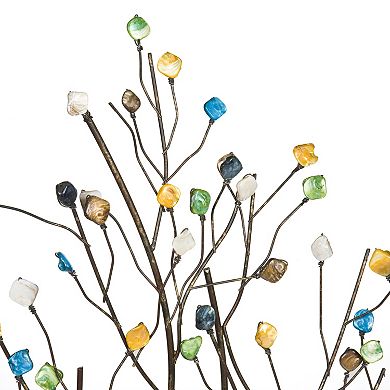 Presley Gemstone Trees Metal Wall Decor