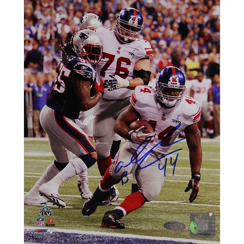 Steiner Sports Ahmad Bradshaw Super Bowl XLVI Fall Into Endzone Signed 16'' x 20'' Photo