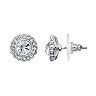 LC Lauren Conrad Simulated Crystal Halo Button Stud Earrings