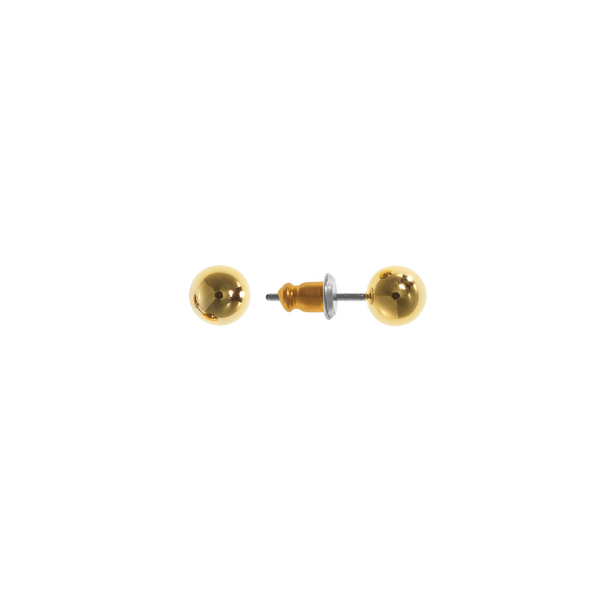Napier Ball Stud Earrings, Womens, Gold Tone