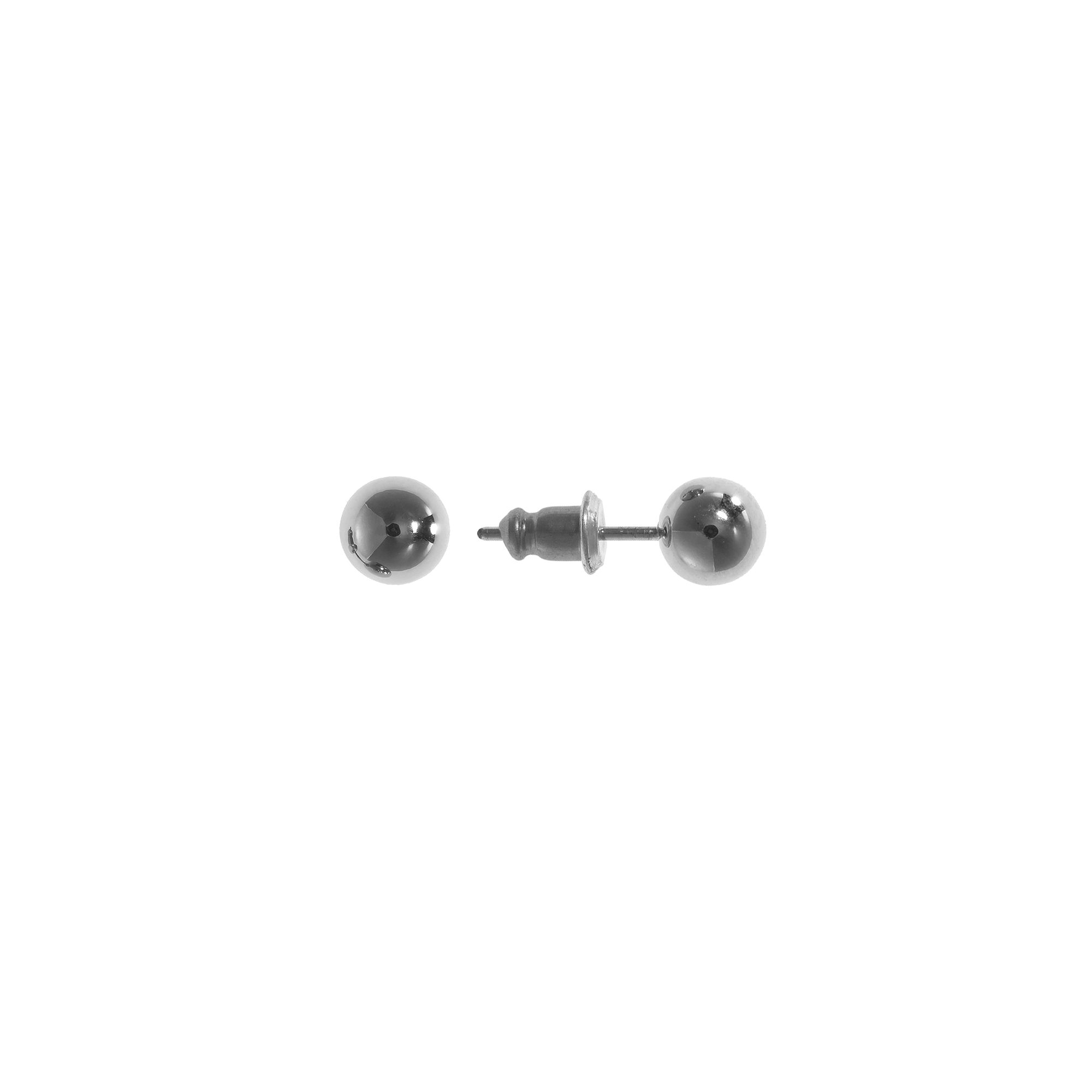 Napier Ball Stud Earrings, Womens, Silver Tone