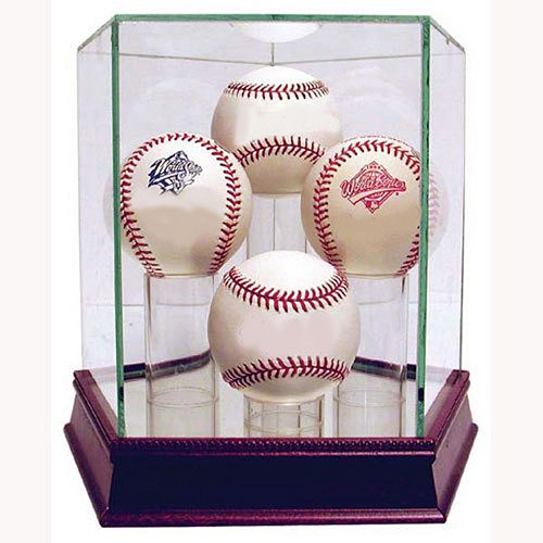 Steiner Sports Glass Quad Baseball Display Case
