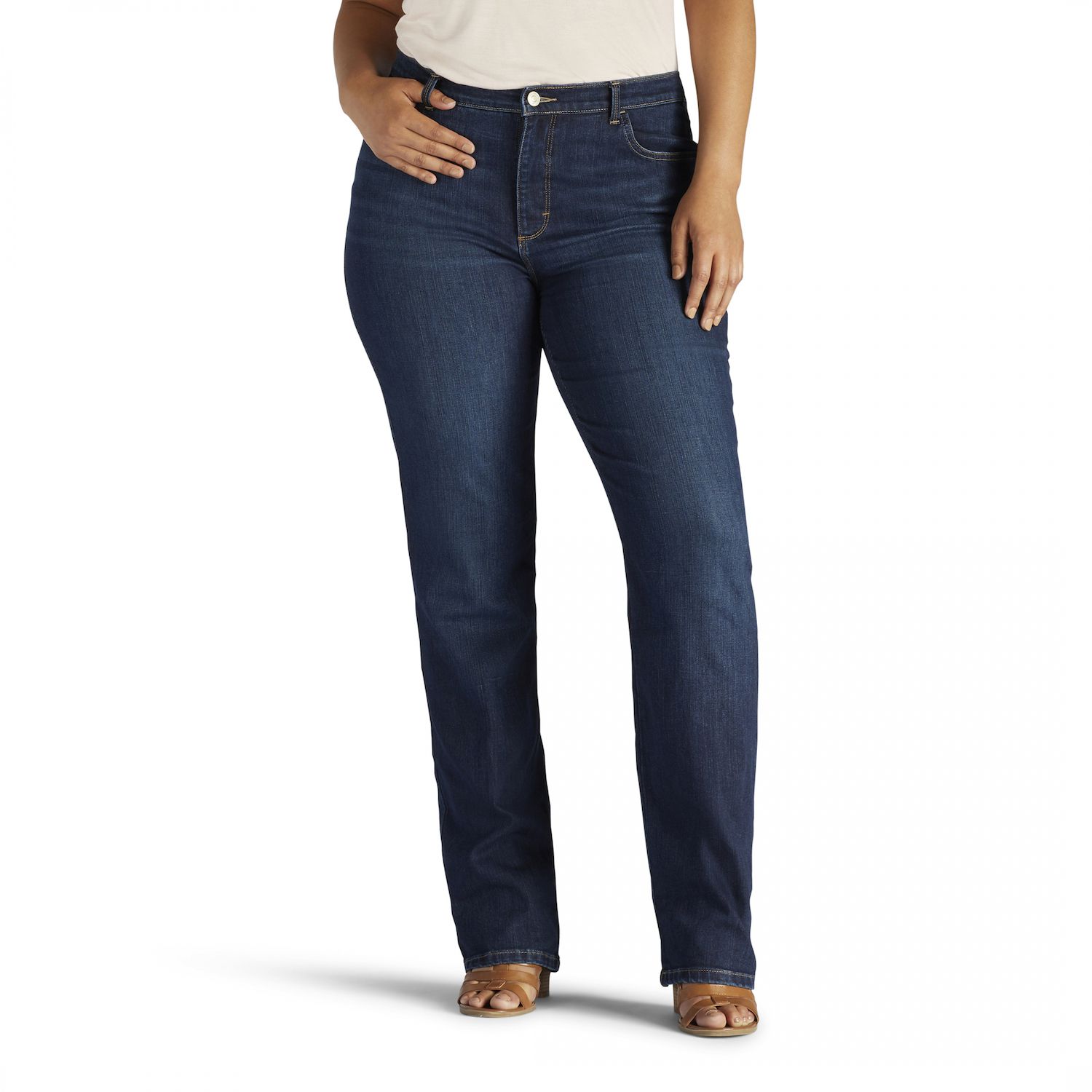 straight plus size jeans