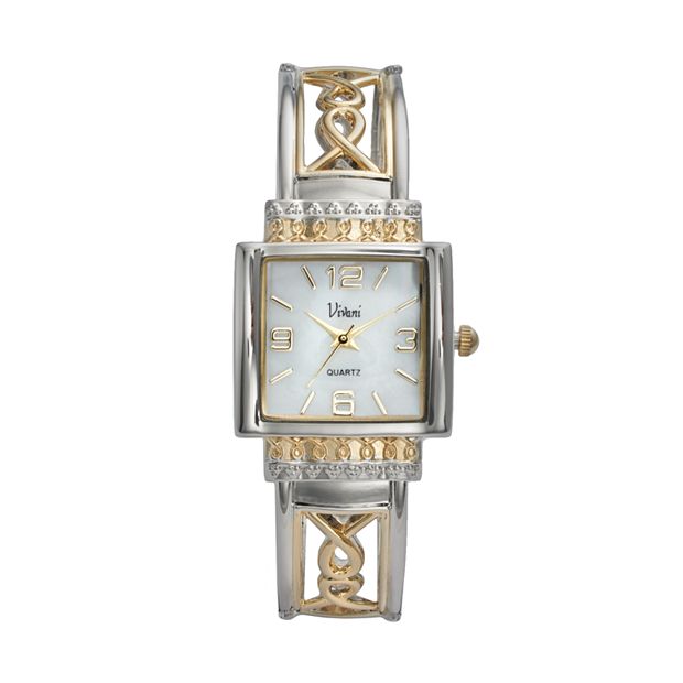 Vivani Women s Two Tone Bangle Watch