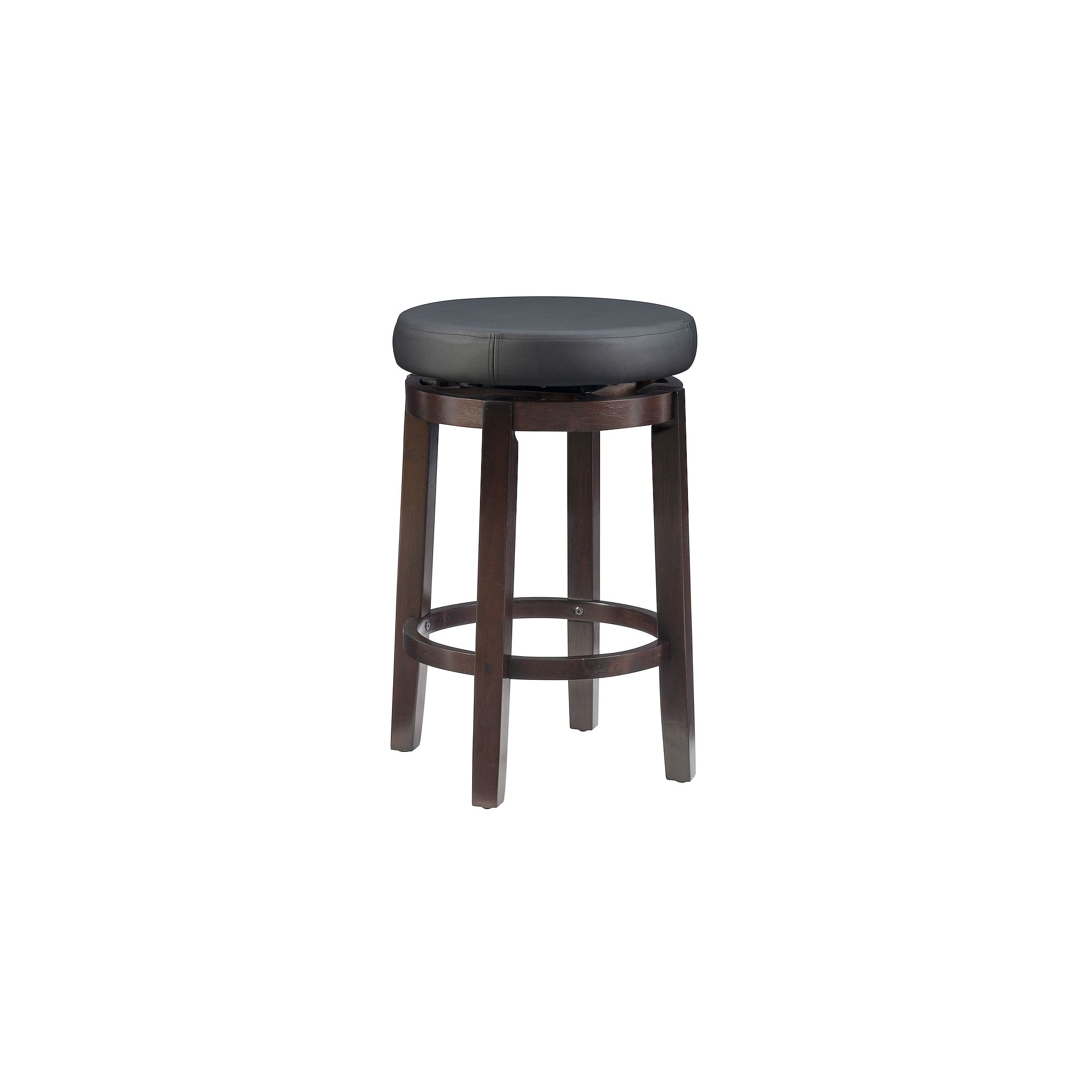 Linon Maya 24-in. Swivel Stool, Black