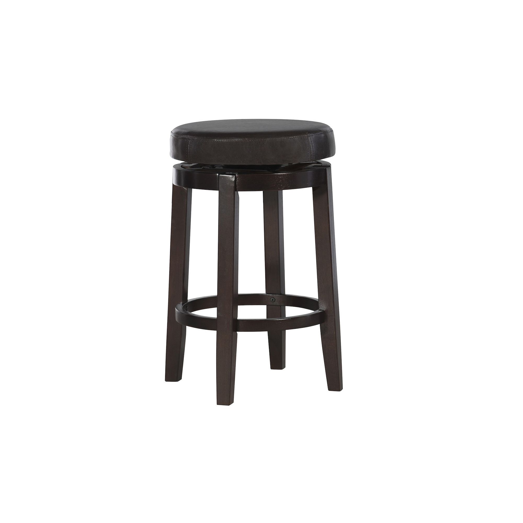Linon Maya 24-in. Swivel Stool, Brown