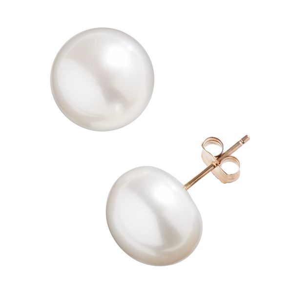 PearLustre by Imperial 10k Gold Freshwater Cultured Pearl Stud