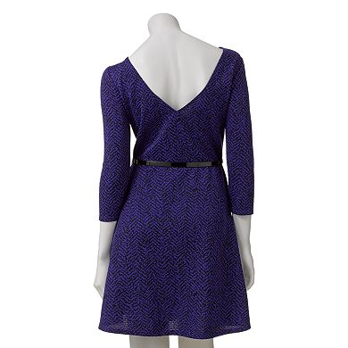 Juniors' Lily Rose Abstract Skater Dress