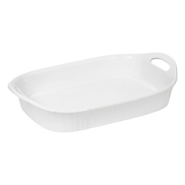 French White Plastic Lid for 15-ounce Oval Baking Dish