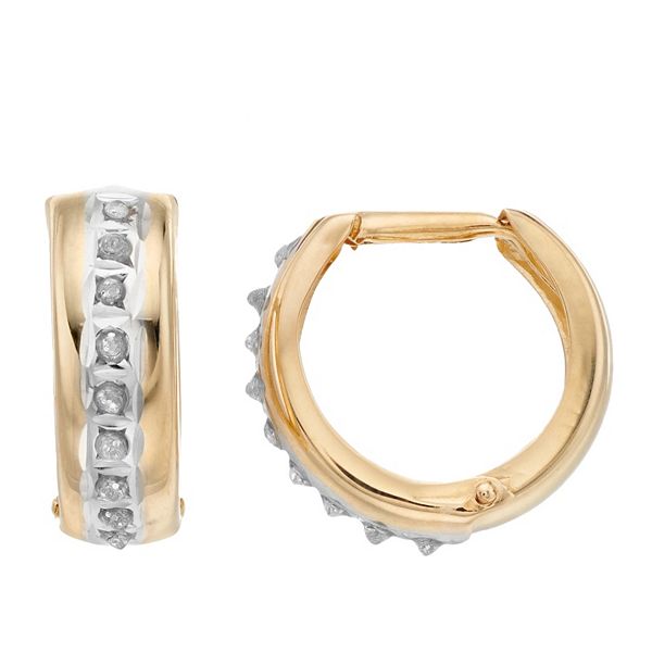 Kohls diamond deals hoop earrings