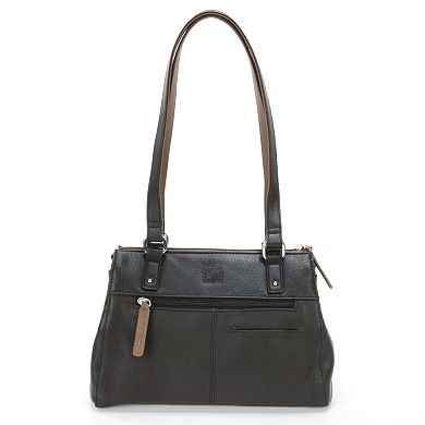 Stone & Co. Donna Colorblock Leather Satchel