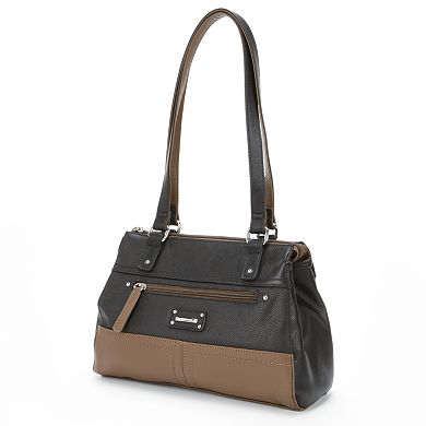 Stone & Co. Donna Colorblock Leather Satchel