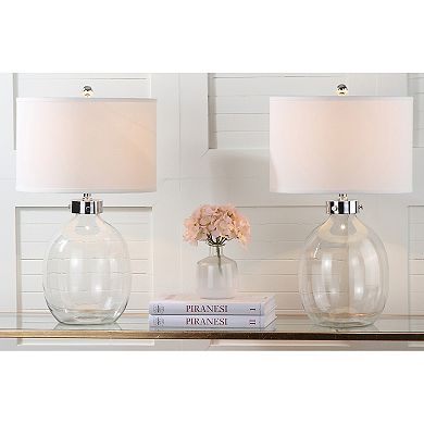 Safavieh 2-pc. Clear Glass Table Lamp Set
