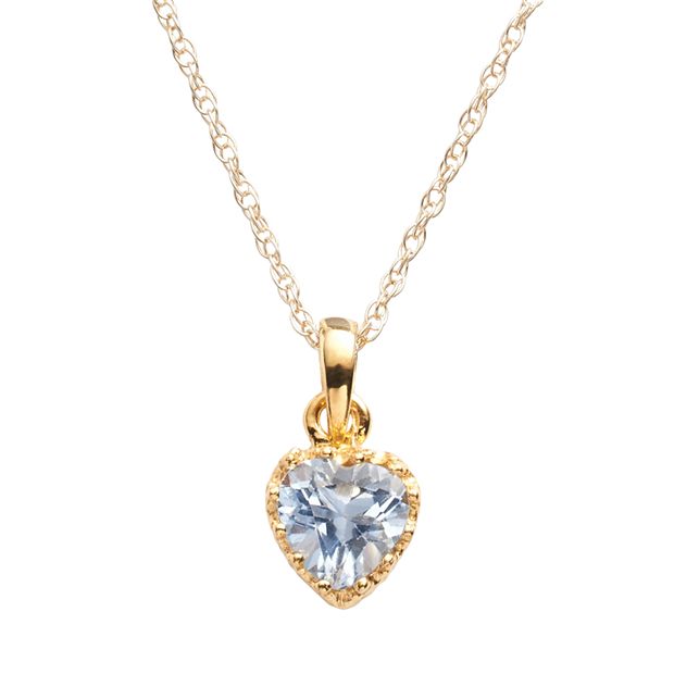 Aquamarine hot sale necklace kohls