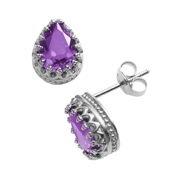 Kohls on sale amethyst earrings