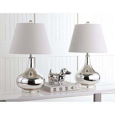 Safavieh Amy Gourd 2-pc. Glass Table Lamp Set