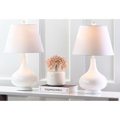 Safavieh Amy Gourd 2-pc. Glass Table Lamp Set