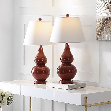Safavieh Cybil Double Gourd 2-pc. Table Lamp Set
