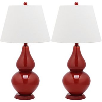 Safavieh Cybil Double Gourd 2 pc Table Lamp Set