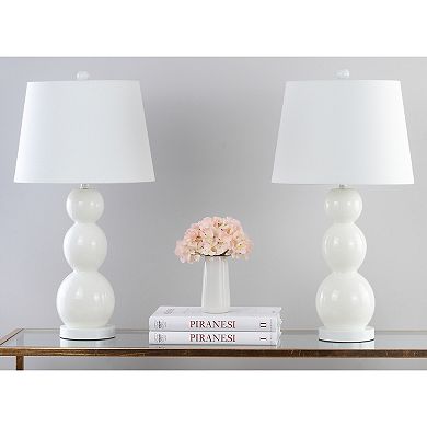 Safavieh Jayne Three Sphere 2-pc. Glass Table Lamp Set