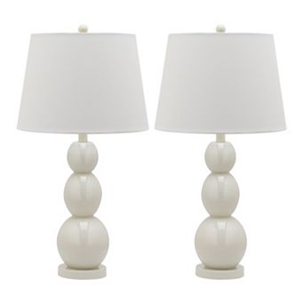 Safavieh Jayne Three Sphere 2 pc Glass Table Lamp Set