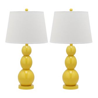 Safavieh Jayne Three Sphere 2 pc Glass Table Lamp Set