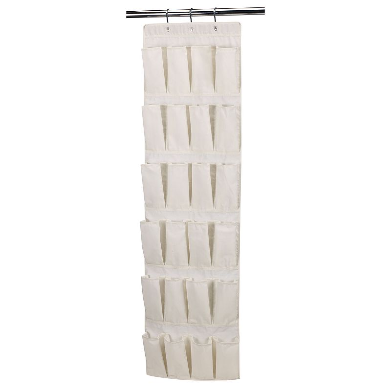 Household Essentials 24-Pocket Over the Door Shoe Organizer