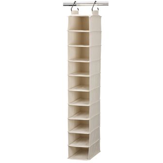 Household Essentials Cedarline 10-Pocket Wide Shoe Organizer